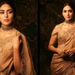 Golden saree fashion