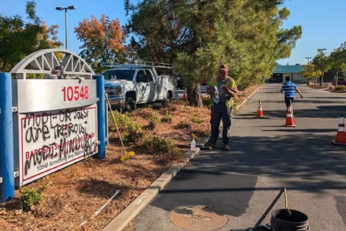 Hindu Temple Vandalized