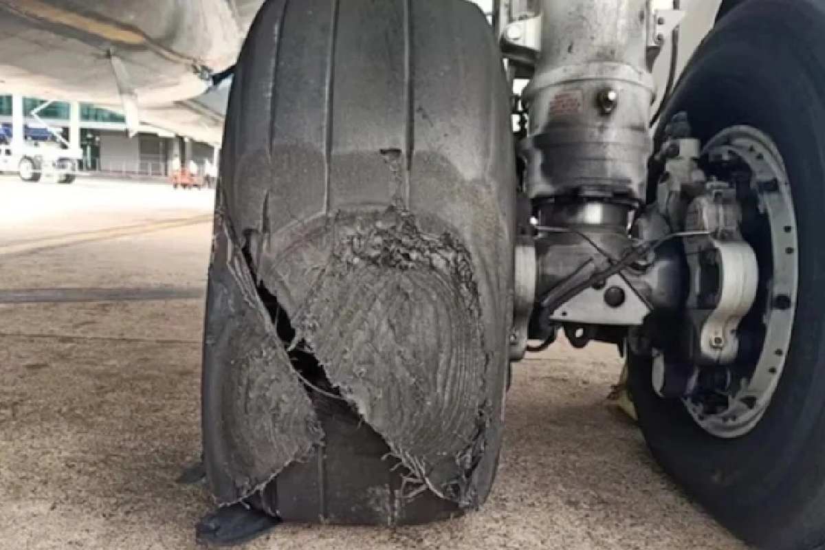 Aircraft Tyre Burst