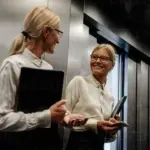 Mirror in Lift