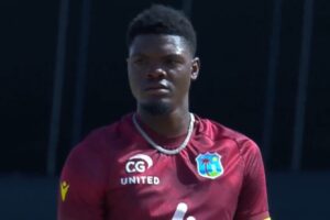 Alzarri Joseph leaves field in anger after bowling wicket maiden against England