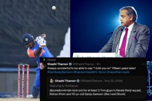 IND vs SA: ʻNext MS Dhoniʼ-Shashi Tharoor brings out old Sanju Samson tweet after T20I heroics