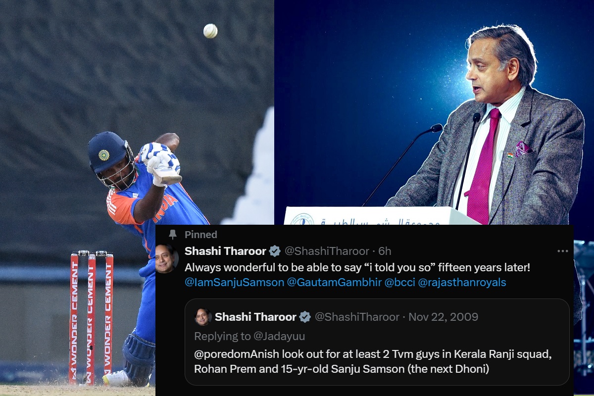 IND vs SA: ʻNext MS Dhoniʼ-Shashi Tharoor brings out old Sanju Samson tweet after T20I heroics