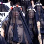 Women Protest in Paris