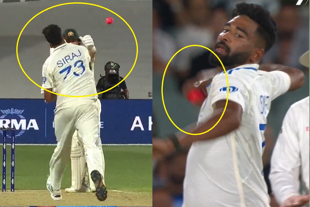 IND vs AUS: Mohammed Siraj chucks the ball in frustration as Marnus Labuschagne pulls out from stance