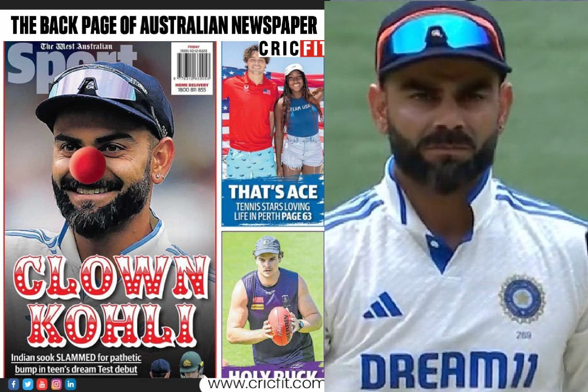 IND vs AUS: Virat Kohli Branded "Clown",-Australian Media Insults India Great Over Sam Konstas Incident