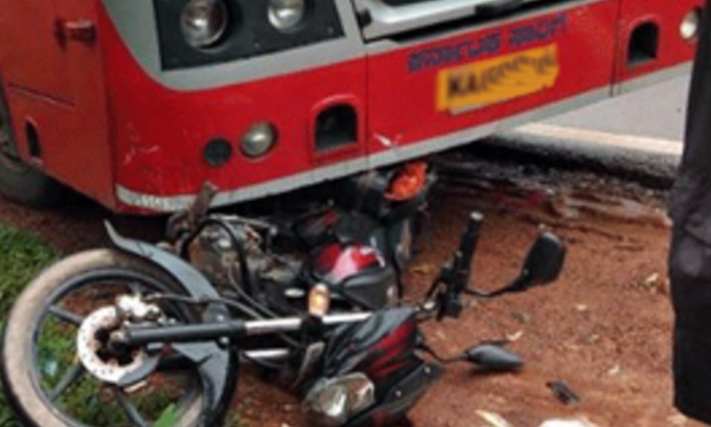 bus hit bike